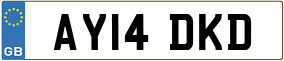 Trailer License Plate